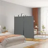 Parawan 2-Panelowy, Antracytowy, 175X180 Cm, Tkanina Podgląd zdjęcia produktu 10