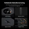 A collage of four images showcasing different features of an audio device, with Dutch text describing the features. Anteprima dell’immagine prodotto