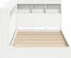 vidaXL Bücherregal-Bett mit Regal Weiß 90 x 190 cm Produktbild-Vorschau 7