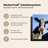 KitchenYeah© Herdabdeckplatte Kuh - Tiere - Blau - Makro , Produktbild-Vorschau 6