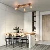 ZMH stropné svetlo vintage drevo stropné reflektory retro Náhľad obrázku produktu 6