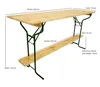 DEGAMO Bartisch Stehtisch BAMBERG 70x220cm klappbar, Metall Produktbild-Vorschau 7