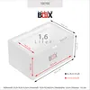 A diagram of a white styrofoam insulated box with dimensions and capacity indicated. Produktbild-Vorschau