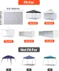 SucceBuy 3x parois latérales pour pavillon, adaptées aux Voir les images du produit 2
