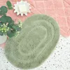 Badematte - Grün - 50x80 cm - Oval - Rutschfest - SOFT - Produktbild-Vorschau 10