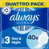 Always Ultra Damenbinden Long Plus (Größe 3) Mit Flügeln 40 Produktbild-Vorschau 1