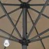 Sonnenschirm 3,5m rund creme Garten Balkon knickbar mit Produktbild-Vorschau 8