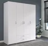 Armoire Parisot Daily, 4 portes, blanche, 160 x 185 cm Voir les images du produit 1