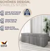 CASARIA® Sitzbank mit Stauraum, Grau – Faltbar, 115 x 40 x Produktbild-Vorschau 3