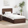 vidaXL Bettrahmen Braun Eichen-Optik 75 x 190 cm Produktbild-Vorschau 2