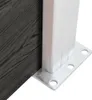 vidaXL Zahradní plot WPC 175x105 cm šedý Náhled obrázku produktu 3