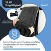 Sanics Handdoekhouder zonder boren, zwart, 40 cm, inclusief Productafbeelding-voorbeeld 6