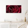 Wanduhr aus Glas mit Motiv Rose Makroaufnahme- 60 x 30 cm - Produktbild-Vorschau 4
