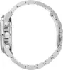 Side view of a silver Hugo Boss watch with a metal band. Voir les images du produit