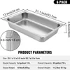 SucceBuy 6er-Pack Dampftischpfannen in voller Gr??e, 53,2 x Produktbild-Vorschau 7