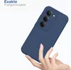 A hand holding a blue smartphone case. Produktbild-Vorschau