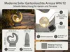 Solarleuchte Skulptur Granit-Optik moderne Solarlampe 33,5 Produktbild-Vorschau 7
