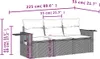 Design 3-tlg. Garten-Sofagarnitur mit Kissen Braun Poly Produktbild-Vorschau 7
