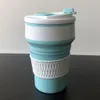 350ml Blau Zusammenklappbare Silikon-Kaffeetasse, Produktbild-Vorschau 6
