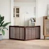 vidaXL 2 ks Skládací branka pro psy hnědá 160 cm topolové Náhled obrázku produktu 3