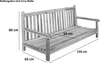 SAM® Hollywoodschaukel Gartenschaukel Teak-Holz 150 cm Produktbild-Vorschau 7