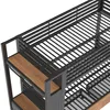 Łóżko piętrowe z ramą żelazną, oświetleniem LED, drążkiem Podgląd zdjęcia produktu 16