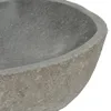 vidaXL Umywalka z kamienia rzecznego owalna 37-46 cm - Podgląd zdjęcia produktu 7