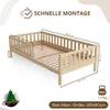 Crazy Pine Kinderbett 90x190 cm – Hohes Montessori Produktbild-Vorschau 2