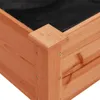 vidaXL Bac à plantes avec insert Brun 118x59x76 cm Sapin Voir les images du produit 7