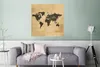 MuchoWow® Poster Weltkarte - Vintage - Reisen 75x75 cm - Produktbild-Vorschau 5