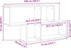vidaXL Wandregal Weiß 100x20x53 cm Holzwerkstoff Produktbild-Vorschau 7