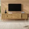 Mesa de TV Merax con 4 cajones y 2 puertas correderas, Vista previa de la imagen del producto 5