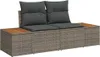 Garten-Sofa-Set mit Speicher 6 pcs Grau Poly Rattan Produktbild-Vorschau 4
