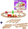 Eichhorn Holzeisenbahn Bahn Holzschienenbahn im großen Produktbild-Vorschau 1