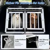 COSTWAY Trasportino per cani, trasportino in alluminio con Anteprima dell’immagine prodotto 4