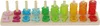 A wooden toy with numbers and colorful rings for counting and stacking. Produktbild-Vorschau