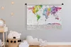 MuchoWow® Wandteppich Wandbehang Weltkarte - Aquarell - Produktbild-Vorschau 4