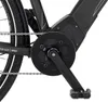A close-up view of an electric bicycle's crankset and chain. Produktbild-Vorschau
