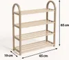 Schuhregal 4 Ebenen – Platzsparender Schuhschrank – Produktbild-Vorschau 2