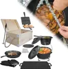 ACXIN Dutch Oven Set 11-teilig Holzkiste Kochtopf Produktbild-Vorschau 1