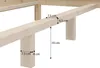 Metallfreies Doppelbett Holzbett Zirbe massiv 140x200 mit Produktbild-Vorschau 7