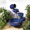 Smart Garden Kaskadenbrunnen Keramik blau Produktbild-Vorschau 2