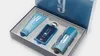 A gift set of men's grooming products in a blue box. Voir les images du produit