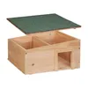 Relaxdays Igelhaus, Holz, Igelhotel mit Boden, 2 Kammern, Produktbild-Vorschau 7