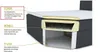 A cutaway diagram of a mattress showing its different layers. Produktbild-Vorschau