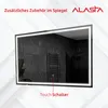 Rechteckiger Badezimmerspiegel mit LED-Beleuchtung und Produktbild-Vorschau 7