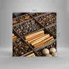 Bilder auf glas - Zimt Vanille Kaffee Getreide - 70x70cm - Produktbild-Vorschau 3