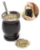 Edelstahl Yerba Mate Tee Becher Set, 230 ml / 8 OZ Produktbild-Vorschau 3