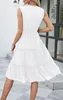 ASKSA Damen Sommerkleid Spitze V-Ausschnitt Ärmellos Produktbild-Vorschau 5