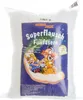 A bag of white filling fibers for crafts and toys. Produktbild-Vorschau